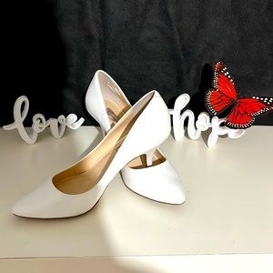 INC white 2 in heels